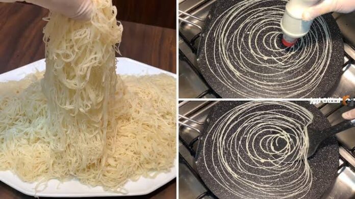 طريقة عمل عجينة الكنافة بالمنزل