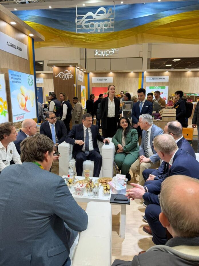 وزير الزراعة خلال افتتاح الجناح المصري Fruit Logistica 2026 