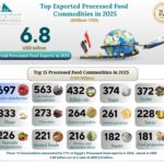 الفراولة المجمدة ومركزات الكولا الأكثر تصديرا .. 15 سلعة تقود 71% من صادرات الصناعات الغذائية المصرية في 2025
