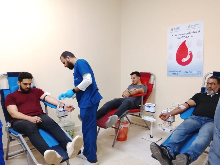 حملة للتبرع بالدم بالتعاون مع مستشفي 57357