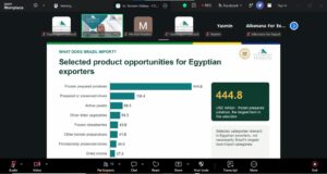 «التصديري للصناعات الغذائية» : بعثة تجارية إلى ساو باولو نهاية نوفمبر و142.3 مليون دولار صادرات مصر الغذائية إلى البرازيل